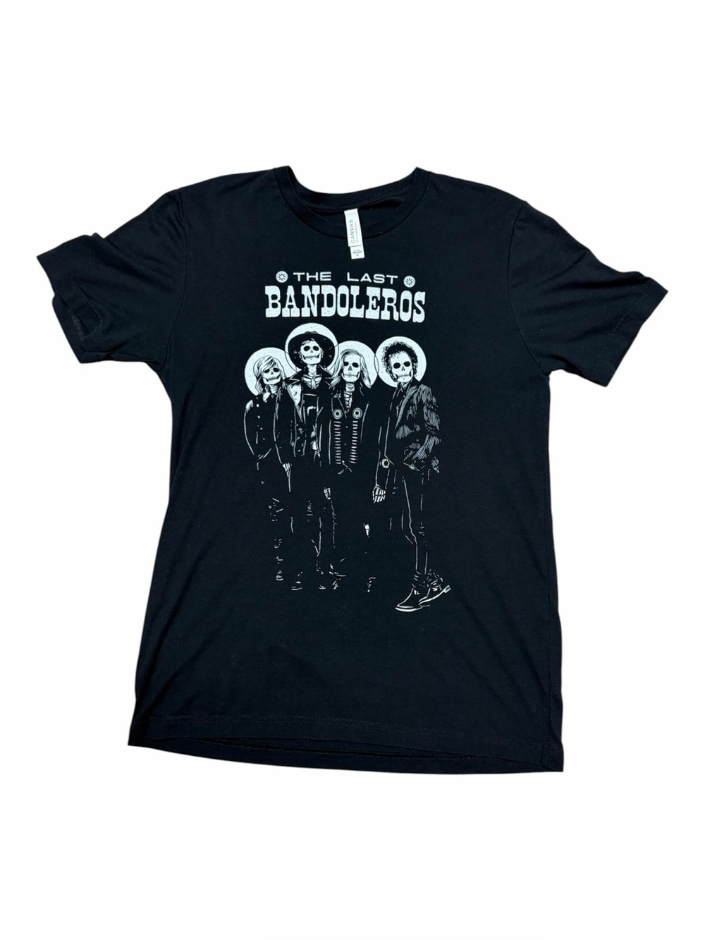 The Last Bandoleros Skeleton Band Graphic T-Shirt Black Size Medium - Picture 10 of 10